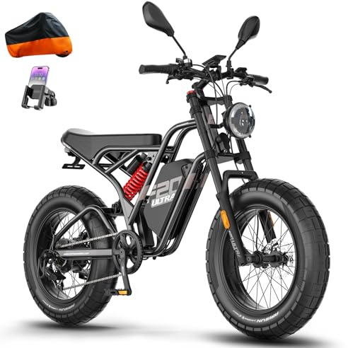 Fafrees F20 Ultra E Bike 20 Zoll, Elektrofahrrad 48V 25Ah Akku, City E-Bike 5.0 Dicke Reifen, Fatbike Freins Hydrauliques, Mountainbike Reichweite 140-200Km