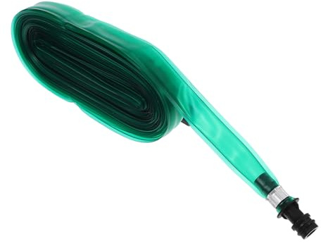 Kisangel Tuyau d'Arrosage Poreux 10 M en PVC, Plat Trous, Évite Fuites, Compatible Raccords 1/2, pour Jardinage et Arrosage Automatique, Irrigation Goutte à Goutte et Distribution
