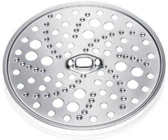 Bosch grobe Reibescheibe MUZ45RS1, feine Streifen für Kartoffelpuffer/Rösti, gehärtete und geschliffene Schneideinsätze, Edelstahl,passend für MUM4, Serie 4, Serie 2
