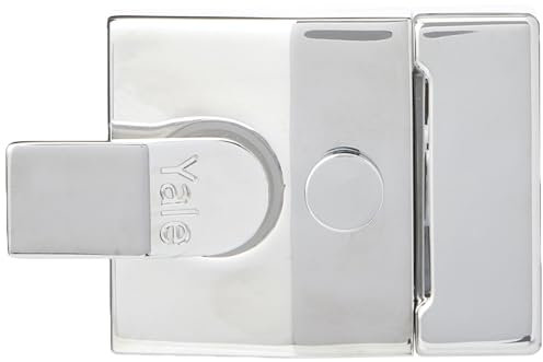 Yale YALP85CHCH P-85-CH-CH-40-Deadlocking Nightlatch Finish, High Security with Automatic Deadlock, Polished Chrome, 40