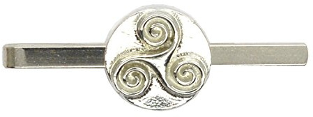 Krawattennadel Triscele aus Zinn (Pewter) von Hand Gegossen