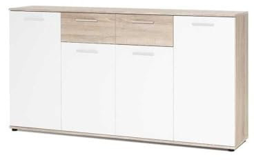 Kommode Jack (3 Farbkombinationen) mit 4 Türen, 2 Schubkästen