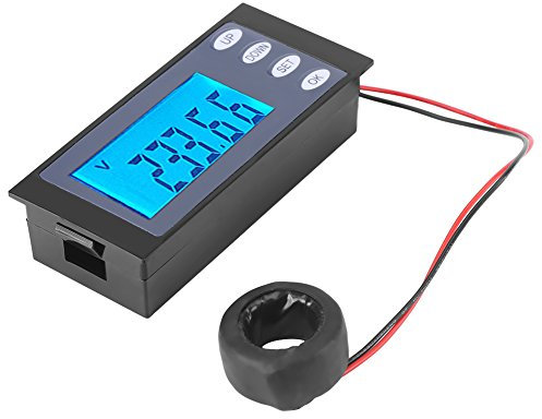 Peacefair AC 80-260V 100A display digitale multifunzione di potenza elettrica (Watt) Corrente (Ampere) Tensione (Volt) Tester Pannello Tester di consumo energetico Tempo Monitor + CT chiuso