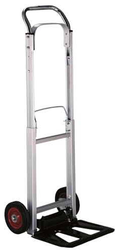 Carrello portapacchi ripiegabile in alluminio portata 90kg 2 ruote 314542DFL
