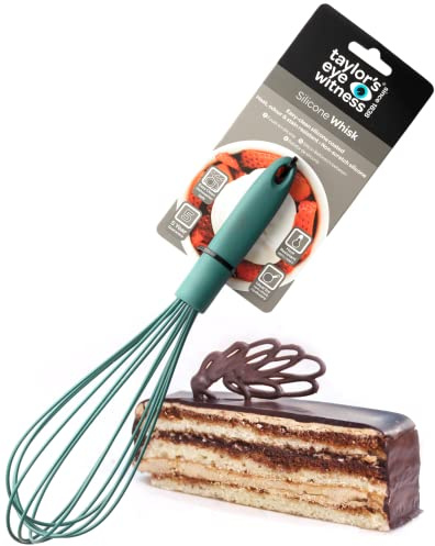 Taylors Eye Witness Large Aqua Blue Silicone Whipping Whisk