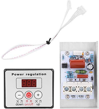 Régulateur Tension Numérique SCR 10000W AC 220V Variateur Vitesse Moteur Gradateur Thermostat Contrôle Puissance