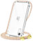 CAROKI Crossbody Case for Apple iPhone XR,Necklace Mobile Phone Cover with Cord Strap for iPhone XR,Clear Transparent TPU Soft iPhone XR Cover Holder with Neck Cord Lanyard Strap-Rainbow