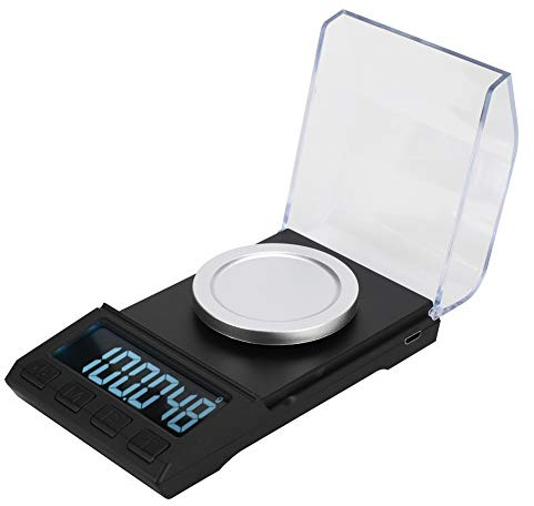 BuyWeek Bascula de Precision Báscula Digital, 100g / 0,001g 12 x 7 x 4 cm de ABS para Diamante Ponderar Joyas