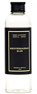 Cerereria Molla 1899 Nachfüll-Refill für Duftstäbchen 200 ml Mediterranean Blue inkl. neuen schwarzen Duftstäbchen schwühlen Parfüm herrlich
