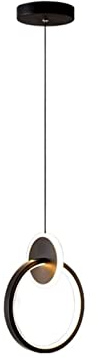 Moderne lampade a sospensione a LED creative for la casa, soggiorno, sfondo, appeso a parete, lampadario, camera da letto, lampada da comodino, arredamento for sala da pranzo ( Color : Round , Size :