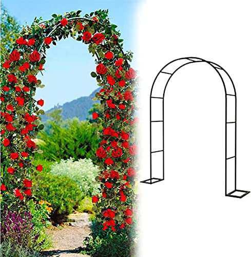 Arche Jardin pour Rosiers Plantes Grimpantes, Metal Arceau à Rosiers, Arche de Rosiers Vigne Mariage, Pergola Tonnelle de Jardin, Intérieur Extérieur Décoration de Fête de Mariage,180x220x40CM