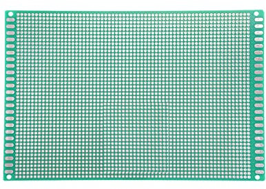 YOKIVE 2 Pcs Simple Face Universelle Imprimé Circuit Cartes, FR-4 PCB Étamé Conseil, Bonne pour Bricolage Soudure Électronique Projets (Vert, 120x180mm)