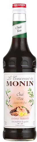 MONIN Sirup Konzentrat Chai Tea 0,7 l | Chai Konzentrat mit Zimt und Kardamom - vegan, glutenfrei und ideal für Chai Latte, Kaffee und Desserts