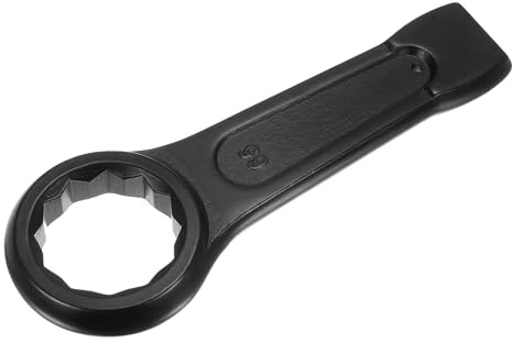 uxcell 65mm Box End Ring Type Wrench, High Tensile Steel Single Head Wrench Hand Tool