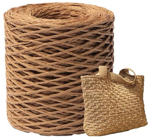 Rotoli Di Nastro Di Carta Rafia, 3mm Rfia Uncinetto Per Borsa Spiaggia Festival Fai Da Te Artigianato E Decorazione Regali Giocattolo Tessitura Fioristi Giardinaggio, 150 Metri Di Lungo