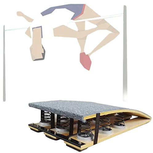GLJTUO Vault Hochsprung-Sprungbrett, Gebogenes Rampendesign, Robustes Elastisches Brett Für Gymnastikbalken, Backflip-Trainingssportgeräte, Erwachsene Und Jugendliche (60 X 120 Cm/23,6)
