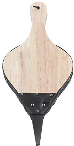 Leapiture Soufflet de cheminée Manuel en Bois Massif - Soufflet de cheminée d'extérieur - Soufflet d'allumage Efficace pour Barbecue, Camping, cheminée
