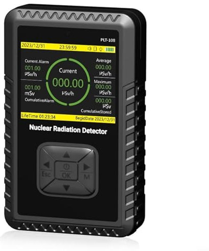 Rilevatore di radiazioni nucleari, contatore Geiger, dosimetro digitale per radiazioni nucleari, misuratore di radiazioni nucleari LCD palmare con 3 modalità di allarme