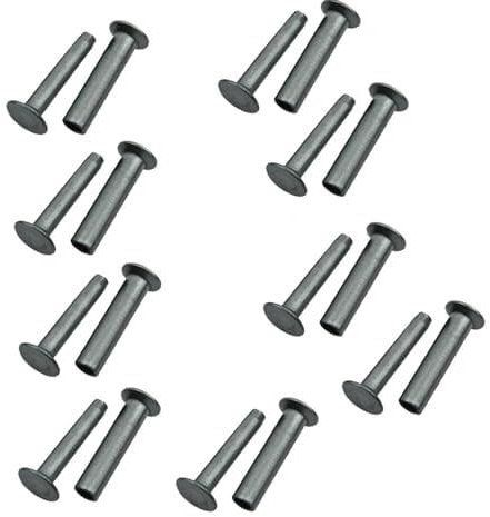 9 piezas Tornillo Cuchillo de cocina Bricolaje Mango Usar Remache Latón 9 piezas por(Steel)