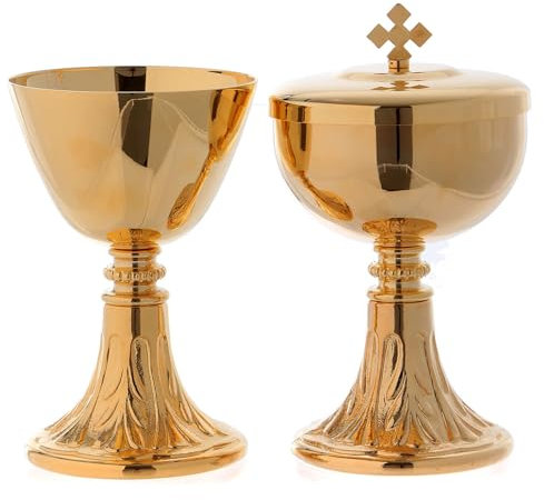 Holyart Calice et ciboire avec Base décorée, Calice