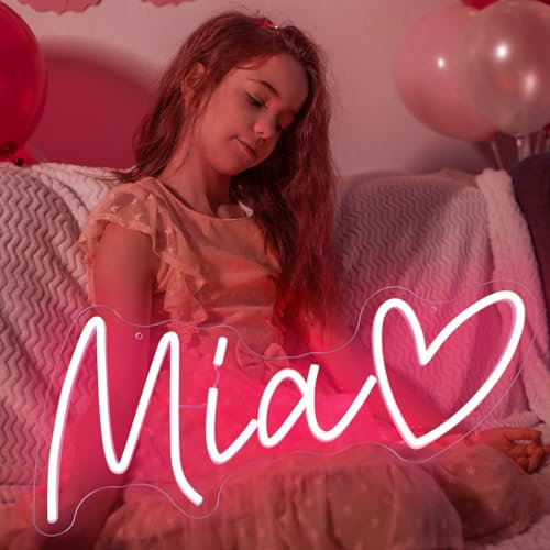 Neon Personalizado, Letrero de Neón Personalizados, Cartel Luminoso Led Personalizado, Letras Led Neón Personalizadas para Boda Cumpleaños Fiesta Bar Pared Dormitorio