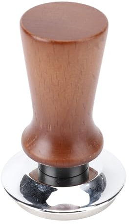 Legno Elastico Manomissione del caffè, Pressa in Polvere in Acciaio Inossidabile per caffè Preparato caffè, Toppers (51MM)