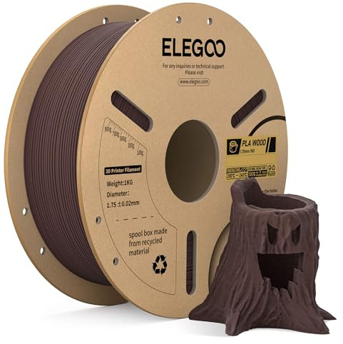 ELEGOO PLA Wood Filamento 1,75mm Palissandro 1KG