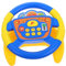 HOOTNEE Steering Wheel Toy for Boy Girl Interactive Driving Simulator with Rotating Base Educational Toy for Motor Skills Development for Strollers and Car Seats