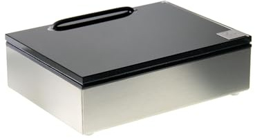 Schönbeck Design Feuchttücherbox Edelstahl (Glas schwarz/matt Geb.)
