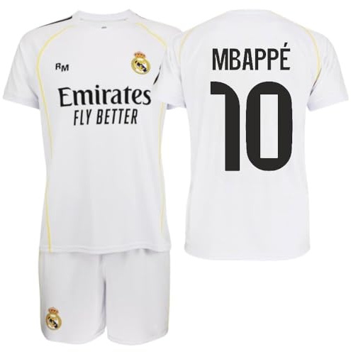 Real Madrid Conjunto Infantil 1a Equipación 25-26 Camisa Unisex niños