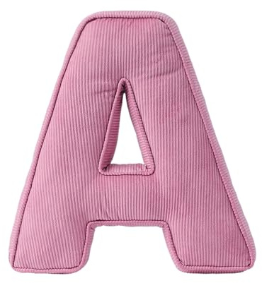Genérico Letter Pillow | Cojín de Peluche Abrazable Letra Inglés | Cojín Decorativo Acolchado para Siesta Sofá Dormitorio Sala de Juegos Regalo Cumpleaños