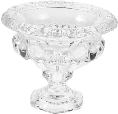 Mobestech Coupes à Glace Verre Transparentes à Pied avec Design Bols Dessert Multifonctions pour Pudding pour Boissons Froides et
