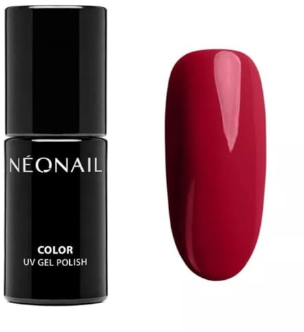 NÉONAIL Pintauñas Semipermanentes 7,2 ml - Rojo - First Hug - Esmaltes Semipermanentes Para Uñas - Gel Uñas - Manicura - Nail Art - Brillo Uñas - Laca De Uñas - Esmalte Uñas