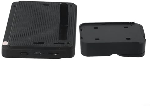 babominimer Timbre inalámbrico de video con pantalla IPS de 4.3 pulgadas, transmisión de largo alcance de 2.4 G, intercomunicador de audio bidireccional, interior para seguridad del hogar (negro)