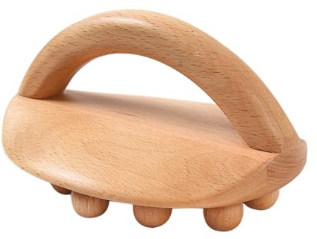 GALPADA Holz Massagegerät Körperbürste aus Natürlichem Holz für Akupressur Cellulite reduktion und Körperformung Stabil Langlebig Fördert Blutzirkulation und Wohlbefinden