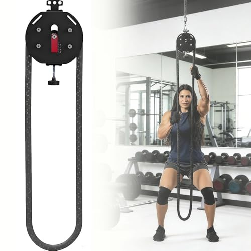 Ändlös Reptränare, Motståndsmaskin, Repdragare För Fitnessrep, Klättermaskin För Rep, Justerbart Motstånd, 4m/13,12ft Sluten Nylonrep, Hemmagym