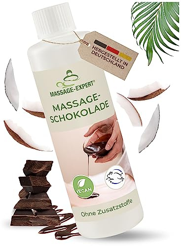 MASSAGE-EXPERT Massage-Schokolade – wohltuend warmer Schoko-Genuss zum Verwöhnen, Entspannen und zur Hautpflege für Profis und Massage-Liebhaber (250 ml HDPE-Flasche)