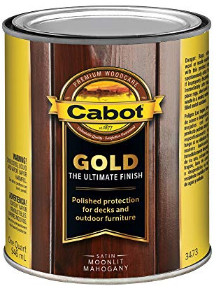 Cabot Gold, Satin, Moonlight Mahogany, 1 Quart