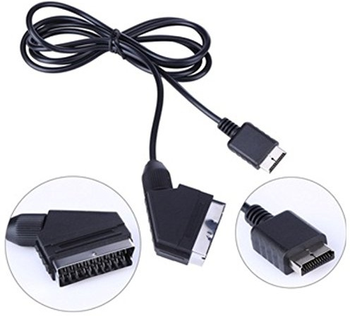 Echtes RGB SCART Kabel kompatibel für PS2 PS3 1,8m