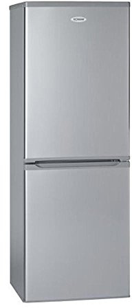 Bomann KG 183 Réfrigérateur/Congélateur/A + + +/180 cm Hauteur/131 kWh/an/176 L refroidissement partie/65 l partie Congélateur/Thermostat Réglable/Porte attaques wechselbar Silber