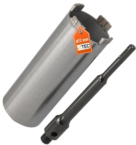 Diamant Bohrkrone SDS-plus lang (200mm) Aufnahme Nutzlänge 180 mm Ø 72 mm Betonbohrkrone Kernbohrer