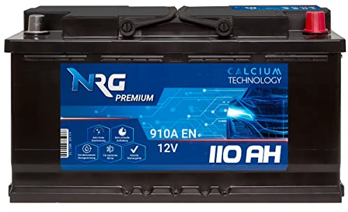 NRG Autobatterie 110AH 12V Starterbatterie ersetzt 100AH 95AH