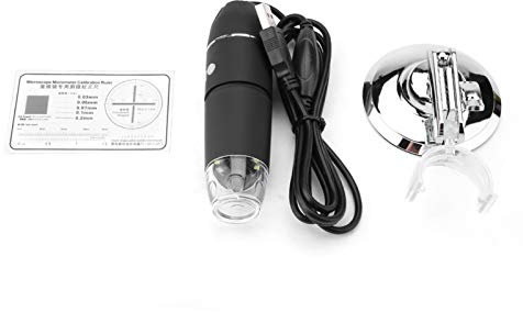 Akozon 8 LED USB Digital Mikroskop, Handheld Elektronik 1600X 2MP HD Lupe Vergrößerung Minikamera Kompatibel mit 7 10 Vergrößerung für die Schmuckbewertung