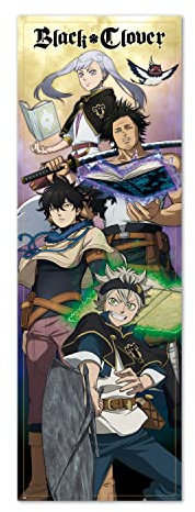 Grupo Erik Anime Poster - Black Clover Tür-Poster - Deko Wohnzimmer oder Deko Schlafzimmer - Deko Wohnzimmer - Größe : 158 x 53