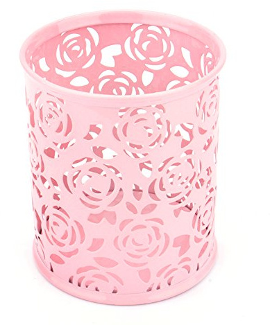 Stift halter für Schreibtisch Premium Metall Bleistift halter Stift becher Marker Halter Make-up Pinsel halter, Schreibtisch zubehör und Arbeits bereich Organisatoren für Haus, Schule, Büro, Rosa