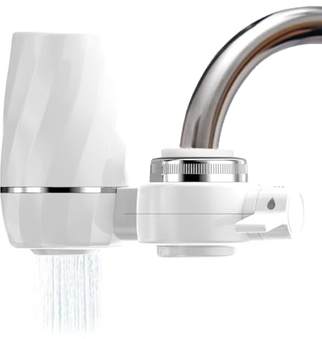 XNTONG - Filtre à eau pour robinet, filtre de robinet pour eau potable, robinet filtrant pour la maison, la cuisine, le filtre de robinet réduit le chlore, le calcaire, les métaux lourds et les odeurs