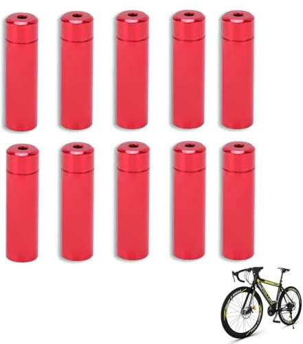 10 Stück 4mm/0,2 Zoll Aluminium Legierung Fahrrad Bremskabel Endkappen | Bergfahrrad Kabel Endkappe Gehäuse, Straße Fahrrad Aderendhülsen Crimps Shifter, MTB Innen Schaltkabel Draht Endhülsen