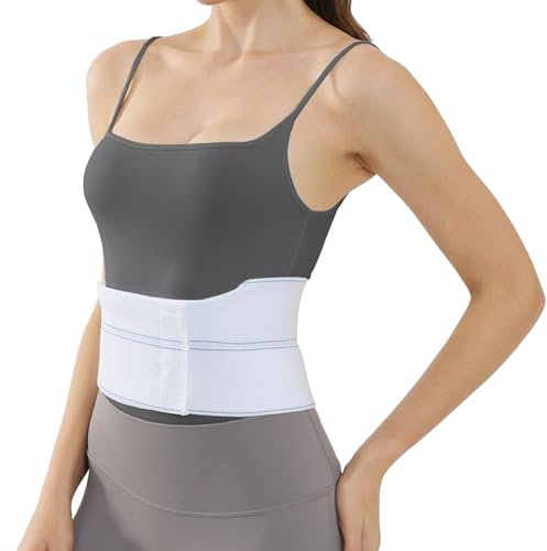 Lixinsunbu Ceinture de compression pour côtes cassées, côtes fissurées, ceinture de soutien du dos, soutien de la costochondrite, soulagement des côtes contusionnées, fracturées ou disloquées