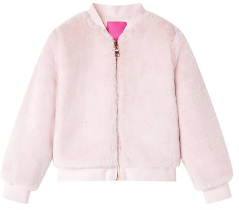 Gecheer Giacca per Bambini in Pelliccia Sintetica Rosa 128,#AA