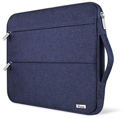 Voova Laptop Sleeve 14-15 Inch, Laptop Case for MacBook Air 15, Blue | Laptop case for 14-15-inch laptops with waterproof fabric, velvet lining, padded protection, strong zip, handle and pocket.